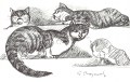gerard-bregnard-quatre-chats-11cm-16cm-sans-date